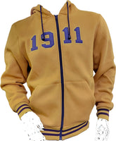 Buffalo Dallas Omega Psi Phi 1911 Zip Hoodie [Gold]