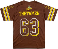 Big Boy Iota Phi Theta Divine 9 Mens Football Jersey Tee [Brown]