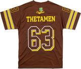 Big Boy Iota Phi Theta Divine 9 Mens Football Jersey Tee [Brown]