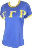 Buffalo Dallas Sigma Gamma Rho Ringer T-Shirt [Short Sleeve - Blue]