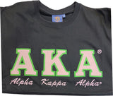 Buffalo Dallas Alpha Kappa Alpha Embroidered T-Shirt [Short Sleeve - Black]