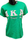 Buffalo Dallas Alpha Kappa Alpha Embroidered T-Shirt [Short Sleeve - Green]