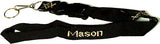 Mason Classic Woven Embroidered Lanyard [Black]