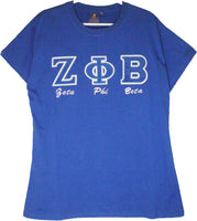 Buffalo Dallas Zeta Phi Beta Embroidered T-Shirt [Short Sleeve - Blue]