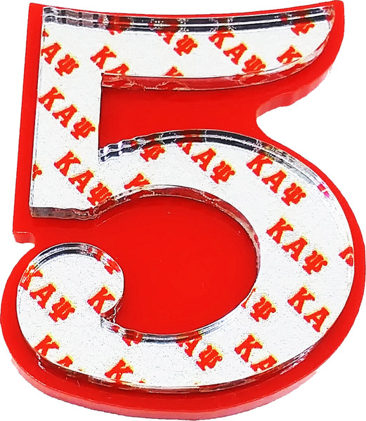 Kappa Alpha Psi Acrylic Line #5 Pin [Red]