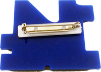 Sigma Gamma Rho Acrylic Line #14 Pin [Blue/Gold]