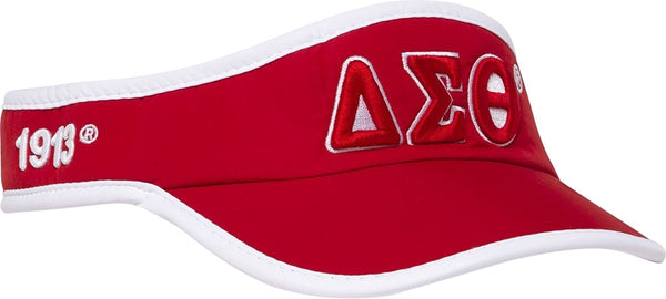 Delta Sigma Theta Featherlight Womens Visor [Red]