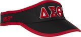 Delta Sigma Theta Featherlight Womens Visor [Black]