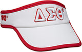 Delta Sigma Theta Featherlight Womens Visor [White]