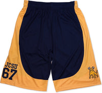 Big Boy Johnson C. Smith Golden Bulls S2 Mens Basketball Shorts [Navy Blue]
