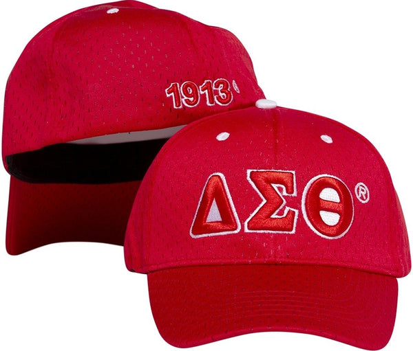 Delta Sigma Theta Mesh Womens Cap [Red]