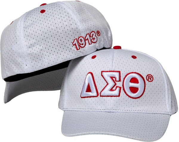 Delta Sigma Theta Mesh Womens Cap [White]