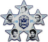 Zeta Phi Beta Stars Founders Faces Lapel Pin [Silver]
