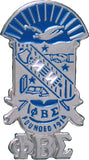 Phi Beta Sigma Shield Drop Letter Cuff Links [Silver]