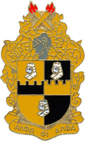 Alpha Phi Alpha Crystal Shield Lapel Pin [Gold]
