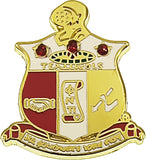 Kappa Alpha Psi Crystal Shield Lapel Pin [Gold]