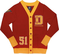 Big Boy District of Columbia Firebirds S5 Light Weight Ladies Cardigan [Crimson Red]