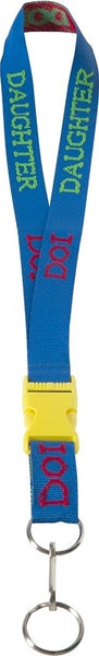 Daughter Of Isis Classic Woven Embroidered Lanyard [Blue]