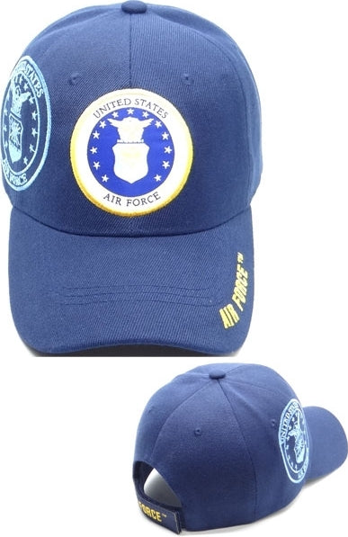 U.S. Air Force Shield Shadow Mens Cap [Baseball Cap - Navy Blue]