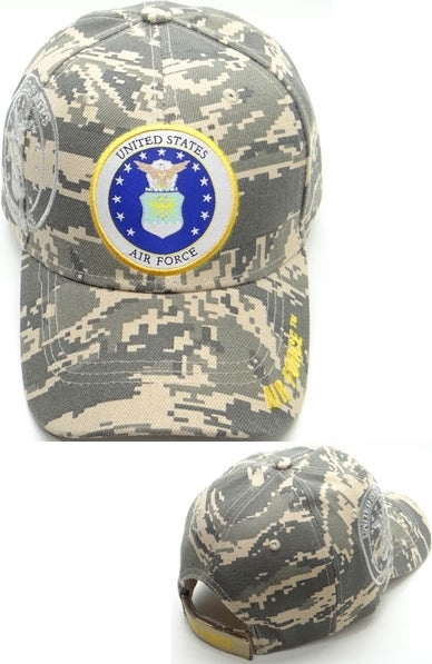 U.S. Air Force Shield Shadow Mens Cap [Baseball Cap - Digital Camouflage]