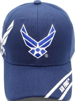 Air Force Wings Shadow Mens Cap [Baseball Cap - Navy Blue]