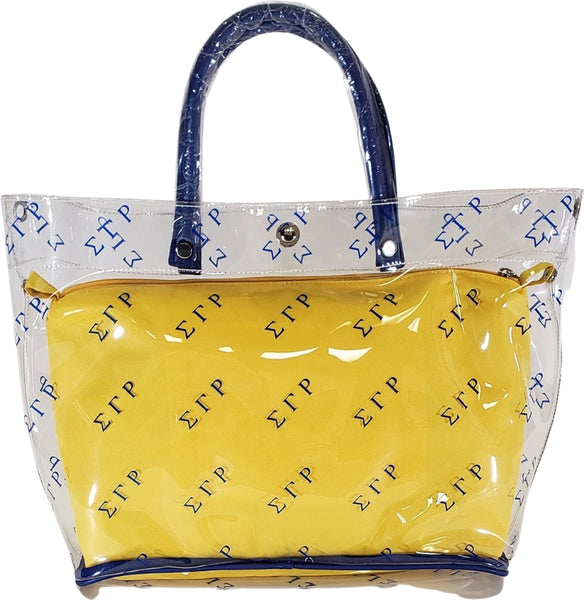 Buffalo Dallas Sigma Gamma Rho Stadium Tote Bag [Clear]