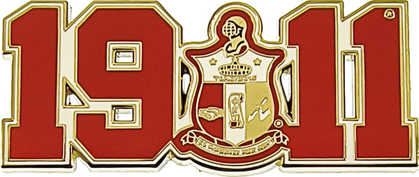 Kappa Alpha Psi Shield 1911 Lapel Pin [Gold]