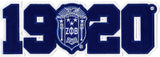 Zeta Phi Beta Crest 1920 Twill Iron-On Patch [Blue]