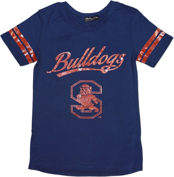 Big Boy South Carolina State Bulldogs S2 Ladies Jersey Tee [Navy Blue]