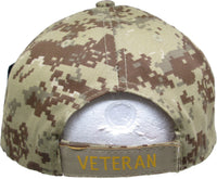 Purple Heart Vietnam Veteran Red Letter Shadow Mens Cap [Baseball Cap - Desert Digital]