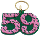 Alpha Kappa Alpha Color Mirror Line #59 Keychain [Green]