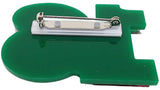 Alpha Kappa Alpha Acrylic Line #16 Mirror Pin [Green/Pink]
