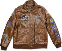 Big Boy Tuskegee Airmen Limited Edition A-2 S4 Mens Leather Flight Jacket [Brown]