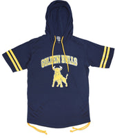 Big Boy Johnson C. Smith Golden Bulls Ladies Hoodie Tee [Navy Blue]