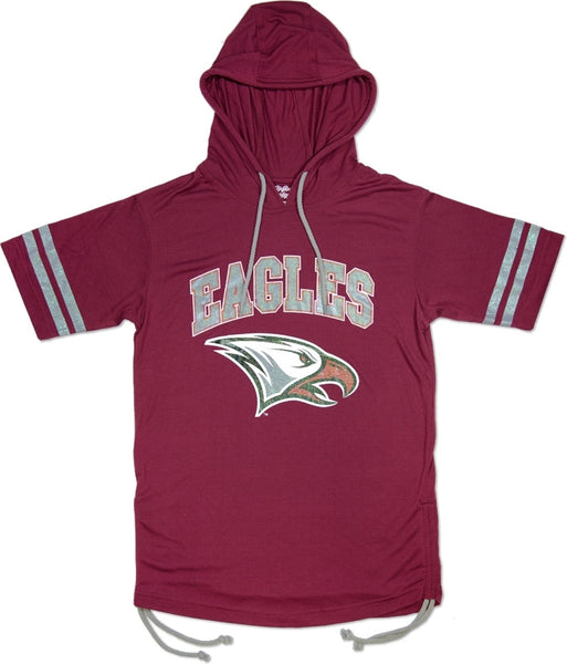 Big Boy North Carolina Central Eagles Ladies Hoodie Tee [Maroon]
