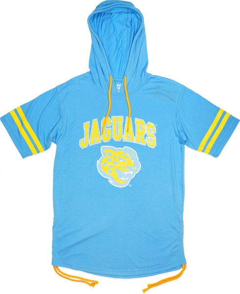 Big Boy Southern Jaguars Ladies Hoodie Tee [Sky Blue]