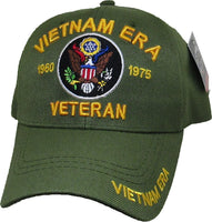 Vietnam Era Veteran U.S. Eagle Logo Mens Cap [Olive Green]