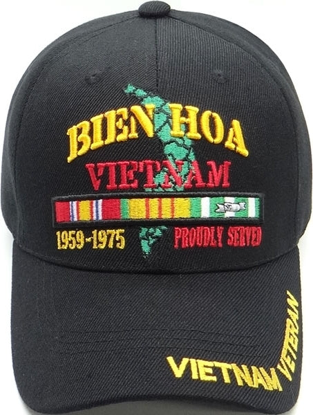 Bien Hoa Vietnam Veteran Proudly Served Mens Cap [Black]