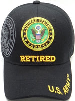 U.S. Army Retired Shadow Mens Cap [Baseball Cap - Black]