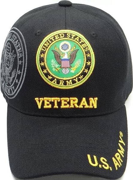 U.S. Army Veteran Shadow Mens Cap [Baseball Cap - Black]