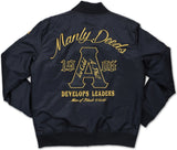 Big Boy Alpha Phi Alpha Divine 9 S2 Bomber Flight Mens Jacket [Black]