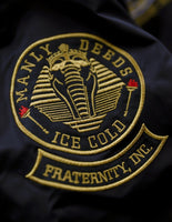 Big Boy Alpha Phi Alpha Divine 9 S2 Bomber Flight Mens Jacket [Black]