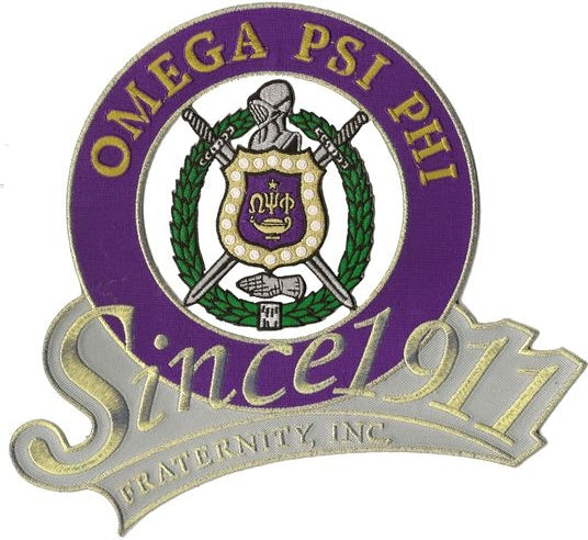 Omega Psi Phi Fraternity, Inc. Since 1911 Iron-On Patch [Purple]