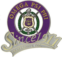 Omega Psi Phi Fraternity, Inc. Since 1911 Iron-On Patch [Purple]