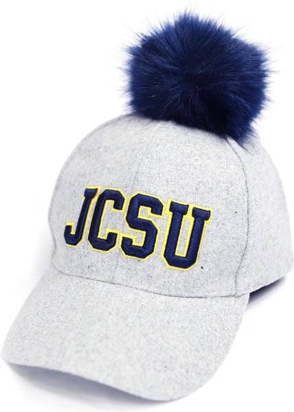 Big Boy Johnson C. Smith Golden Bulls S148 Ladies Pom Pom Cap [Grey]