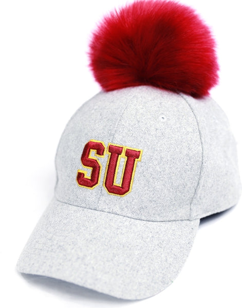 Big Boy Shaw Bears S148 Ladies Pom Pom Cap [Maroon]