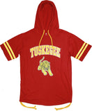 Big Boy Tuskegee Golden Tigers Ladies Hoodie Tee [Crimson Red]