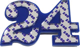 Zeta Phi Beta Acrylic Line #24 Pin [Blue/Silver]