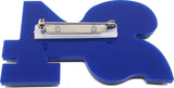 Zeta Phi Beta Acrylic Line #24 Pin [Blue/Silver]