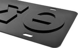 Delta Sigma Theta Raised Letter Mirror License Plate [Black/Black]